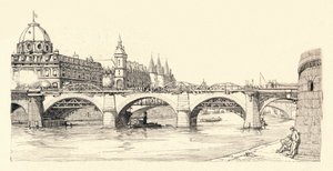 Arbetar på den gamla Pont Notre-Dame, 1913 1915