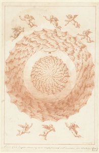 Skapandet av himlavalvet Och Gud sade: Må det finnas en vidd mitt i vattnet (titel på föremålet) The Creation (serietitel) av Herman Coets