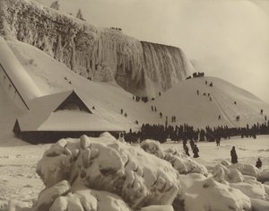 Utsikt över Niagarafallen på vintern av Herman F. Nielson