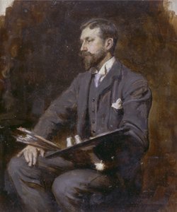 Möjligt självporträtt, c.1890-1900 av Herman Gustave Herkomer