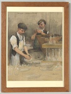 Glasfabriken i Leerdam: ytslipning