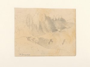 Dal med betande boskap av Herman Kruyder (signed by artist)