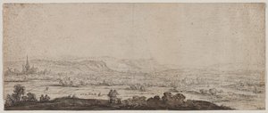 Landskap med byn Schenkenschanz, Gelderland