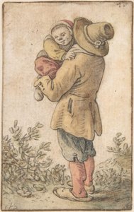 Bonde med barn, 1600-talet.