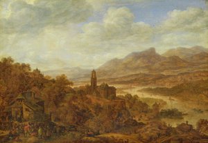Landskap med floden Rhen, 1652