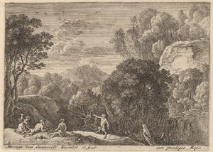 En dansande satyr av Herman van Swanevelt