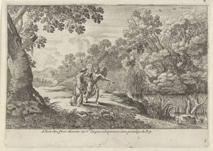 Hagar och ängeln Gamla testamentets skildringar (serietitel) av Herman van Swanevelt