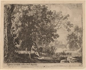 Johannes Döparen i vildmarken av Herman van Swanevelt