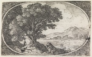 Landskap (nr 13 ur serien: Variae campestrum fantasiae) av Herman van Swanevelt