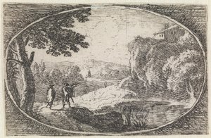 Landskap (nr 15 ur serien: Varie campestrum fantasiae) av Herman van Swanevelt