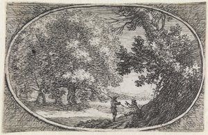 Landskap (nr 2 ur serien: Variae campestrum fantasiae) av Herman van Swanevelt