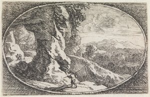 Landskap (nr 9 ur serien: Variae campestrum fantasiae) av Herman van Swanevelt