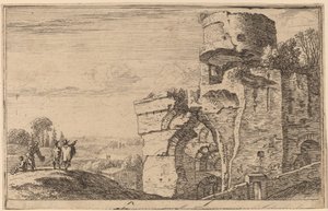 Ruiner på Palatine Hill av Herman van Swanevelt