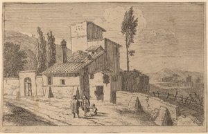 Utsikt över ett kloster av Herman van Swanevelt