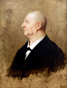 Porträtt av Anton Bruckner (1824-1896) av Hermann von Kaulbach (1846-1909)