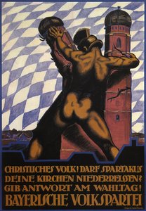 Kristna! Skall Spartacus riva dina kyrkor, 1919 av Hermann Keimel