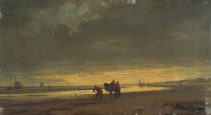 Nederländska havskusten vid lågvatten av Hermann Mevius