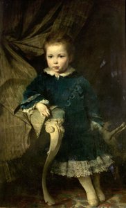 Porträtt av ett barn, 1874 av Hermann Schneider