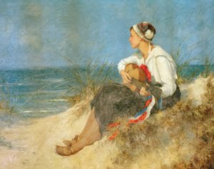 En kontemplativ timme på stranden