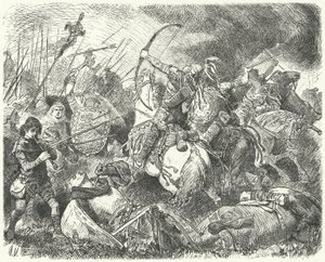 En hunsk armé slog tillbaka på slagfältet av Hermann Vogel