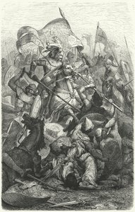 Strid mellan Saxons och Wends av Hermann Vogel