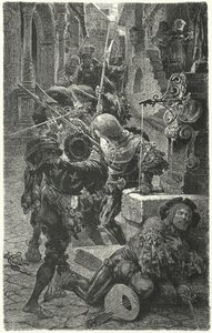 Krock mellan studenter och Landsknechts i Erfurt, 1510 av Hermann Vogel