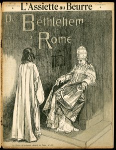 Omslag till "The Butter Plate", nummer 143, Satirique en N & B av Hermann Vogel
