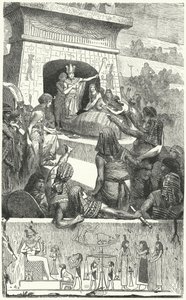 Begravning av en forntida egyptisk farao av Hermann Vogel