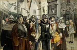 Liga procession, i Paris av Hermann Vogel