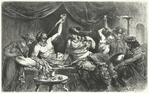 Roman Bacchanal vid tiden för Messalina, 1:a århundradet av Hermann Vogel