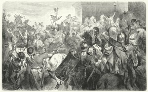 Triumf för Scipio Aemilianus efter förstörelsen av Kartago i det tredje puniska kriget, 146 f.Kr.
