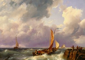 Frakt från en brygga, 1852