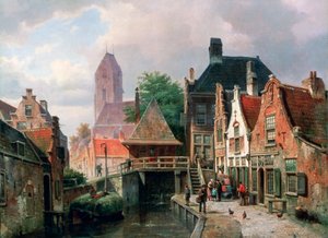 Utsikt över Oudewater, c1867