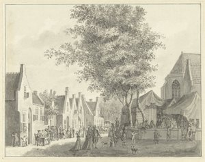 Marknad i byn Valkenburg