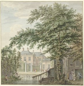 Utsikt över Luxemburghuset vid Maarssen på Vecht Utsikt över Luxemburg-huset nära Maarssen aan de Vecht