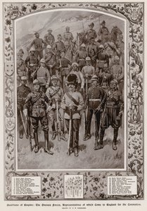 De utomeuropeiska styrkorna, vars representanter kom till England för kröningen av kung George V