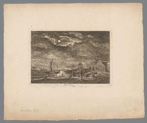 Utsikt över Spakenburg Spakenburg (titel på objekt) Utseende landskap (serietitel)