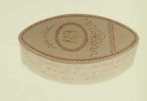 Freedom box, överlämnad till James McCall av Scottish Corporation of Cork, 1790 (silver) av Hester Bateman