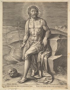 Kristus sitter på den kalla stenen, före ca. 1586.