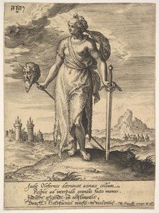 Judith, från Willem van Haecht, Tyrannorum proemia, 1578, 1578.