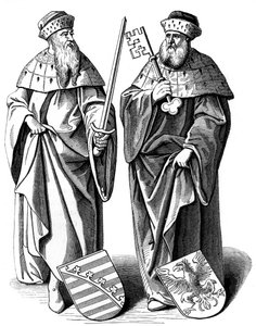 Hertigen av Sachsen och markisen av Brandenburg, c1500-talet 1849