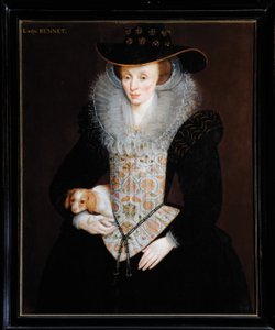 Lady Bennet, ca 1509 (olja ombord) av Hieronymus (attr. to) Custodis