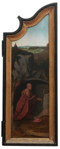 Höger panel av Jobs triptyk, ca 1500-24 (olja på panel) av Hieronymus Bosch