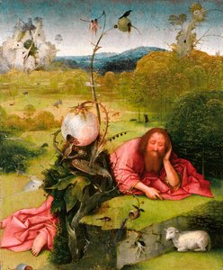 Johannes Döparen i öknen, sent 1400-tal. av Hieronymus Bosch