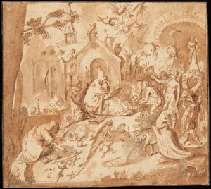Frestelse av St Anthony av Hieronymus Bosch