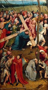Kristus som håller sitt kors, vägen till Golgata av Hieronymus Bosch