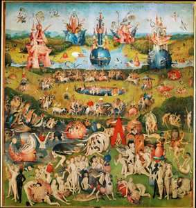 The Garden of Delights, triptyk, mittpanel av Hieronymus Bosch