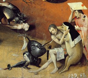 The Garden of Earthly Delights, c.1500 (detalj av 3425) av Hieronymus Bosch