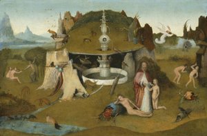 Paradisets trädgård, 1510-20 av Hieronymus Bosch