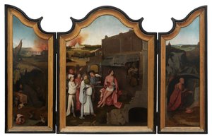 Jobs triptyk, ca 1500-24 (olja på panel) av Hieronymus Bosch